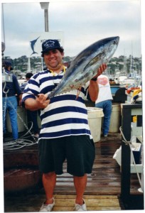 Here is Bob with his bluefin tuna that won big fish honors in the Make A Wish Tuna Challenge.